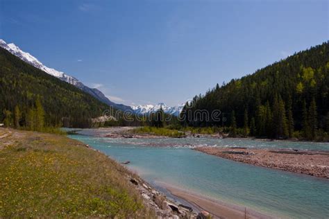 Rocky Mountain River Stock Photo Image Of Canadian Rocky 25565864