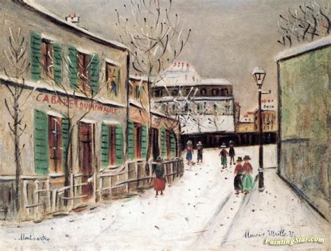 Cabaret Du Lapin Agile Artwork By Maurice Utrillo Hand Painted And Art