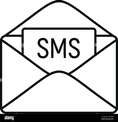 Sms Inbox Icon Outline Sms Inbox Vector Icon For Web Design Isolated