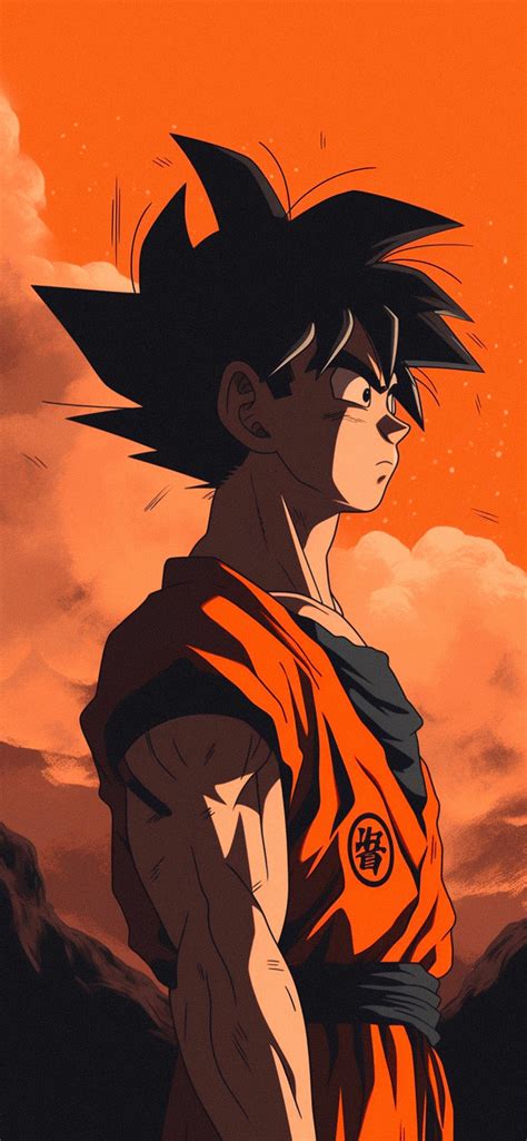 Dragon Ball Goku Aesthetic Orange Wallpaper Dbz Wallpaper Hd