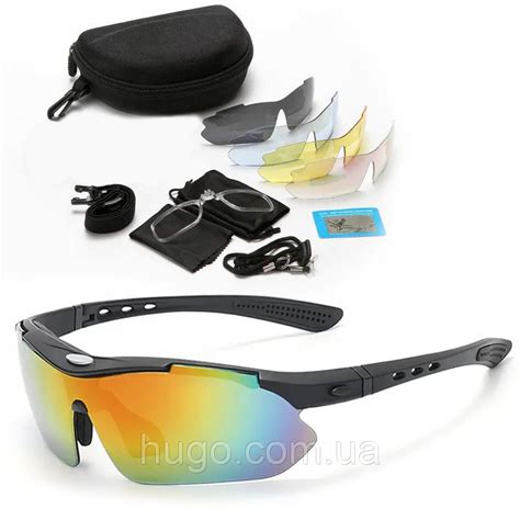 Поляризовані окуляри з 5 лінзами Тактичні окуляри для захисту очей від сонця Спортивні