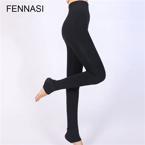 fennasi women s autumn winter tights stirrup warm thick compression sexy tights plus velvet high