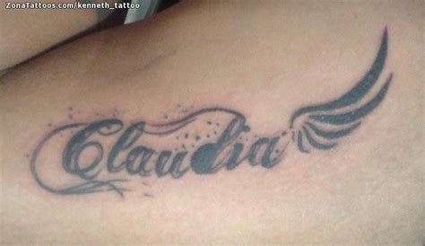 Tatuaje De Claudia Nombres Letras