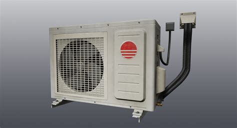 Essentially, an ac is divided into two main parts: 3D model Air conditioning condenser unit | CGTrader
