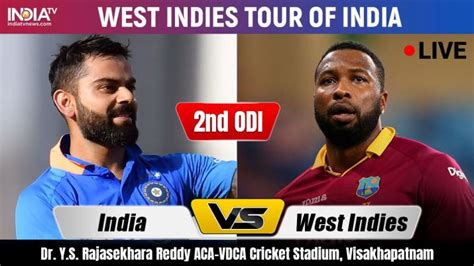 It's a decent track to bat but the surface gets slow in the middle. India vs West Indies, Live Streaming Cricket, 2nd ODI: IND ...