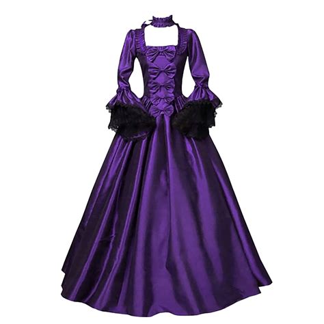 Womens Renaissance Medieval Costume Dress Over Long Dresses Cosplay