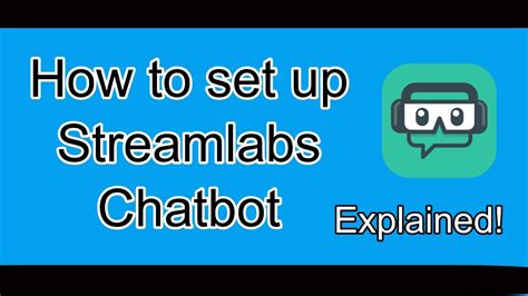 How To Setup Streamlabs Chatbot Easy Youtube