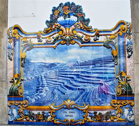 Tile Mural At Pinhao Rail Station In Portugal Portuguese Culture
