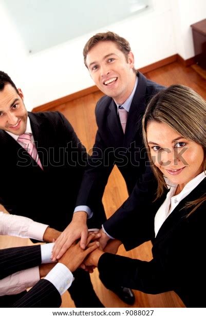 Business Teamwork All Young Successful Businessmen Stock Photo 9088027