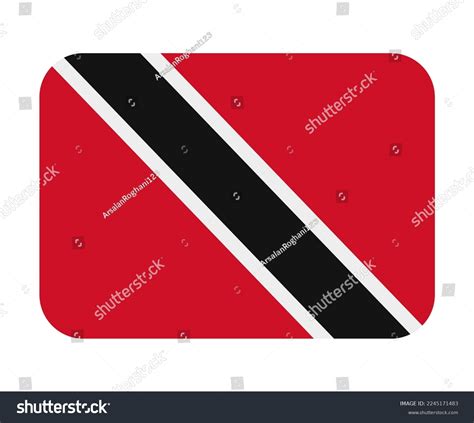 Trinidad Tobago National Flag Illustration White Stock Illustration 2245171483 Shutterstock