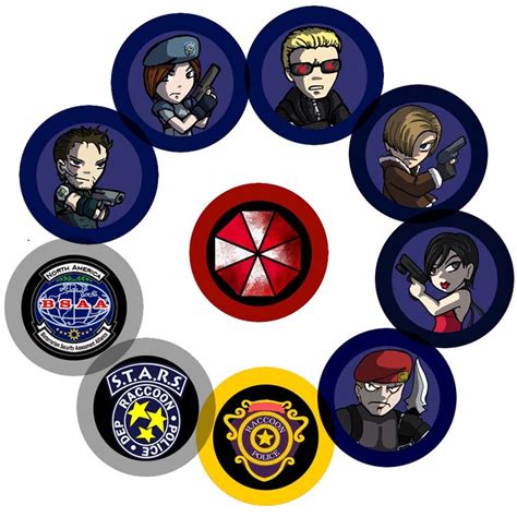 Resident Evil Pins Button Badge 125 Inch Etsy