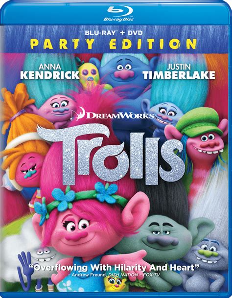 Trolls Walmart Exclusive Party Edition Blu Ray Dvd Walmart