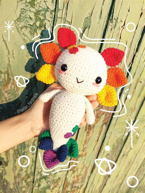 Rainbow Axolotl Amigurumi Crochet Pattern Artofit