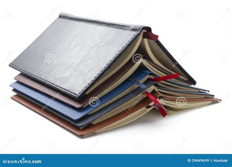 Stack Of Diaries Stock Image Image Of Paper Office 29649699