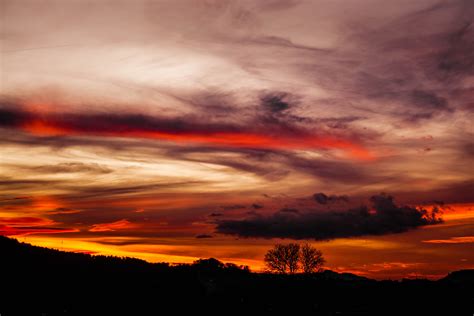 Free Images Afterglow Red Sky At Morning Cloud Sunset Nature