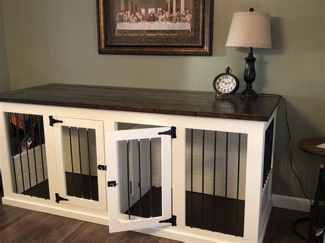 This Is A Custom Built Double Size Dog Kennel Buffet Table There Is A
