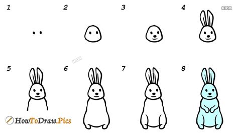 How To Draw A Bunny Step By Step Drawing Tutorial