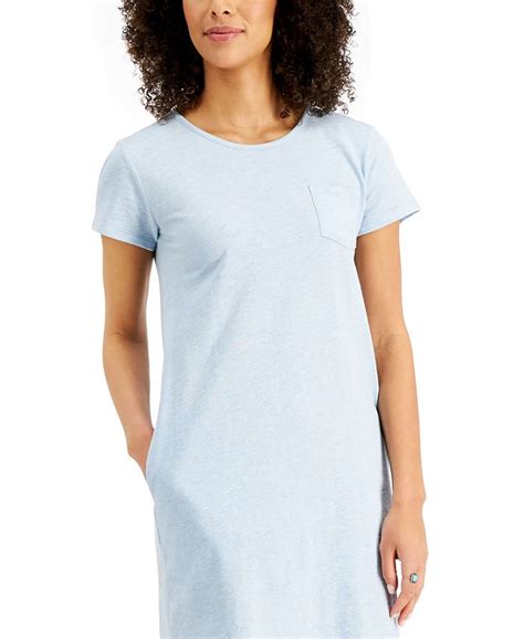 Style And Co Cotton T Shirt Dress Created For Macys Macys