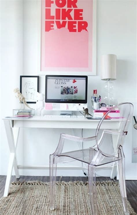 17 Pink Office Room Ideas For Girl Homemydesign