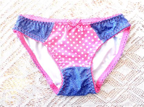 Vintage Panties Size Small Polka Dot Pink White Blue By LaKokette