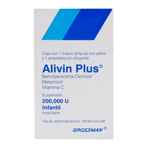 Compra Alivin Plus Bencilpenicilina Clemizol 2 Ml Metamizol 250 Mg Con