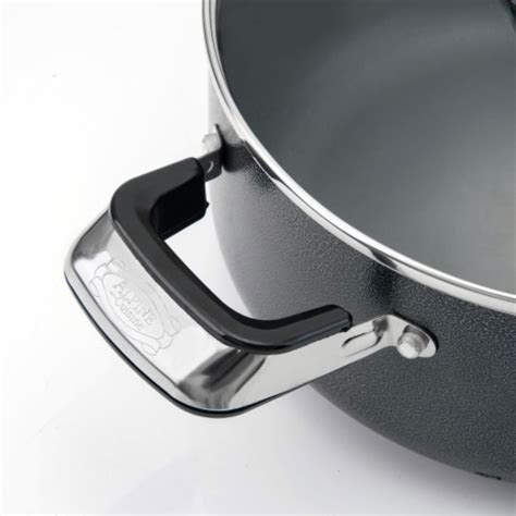 Alpine Cuisine Aluminum Non Stick Dutch Oven Pot With Glass Lid Quart Gray Piece Kroger