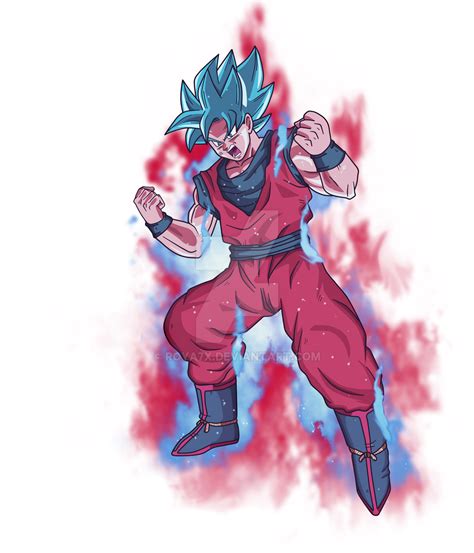 Goku Ssj Blue Kaioken By Roya7x On Deviantart