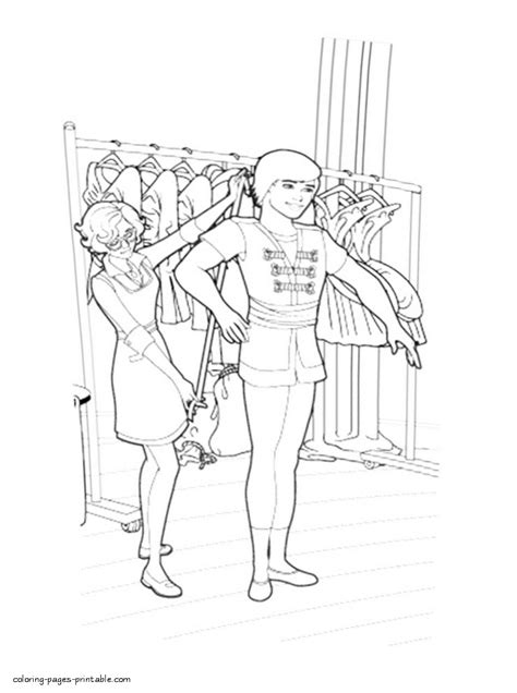 Download or print the image below. Barbie in The Pink Shoes coloring pages that you can print ...