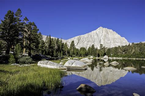 Landscape Of Muir Lake In Sequoia National Park California Image