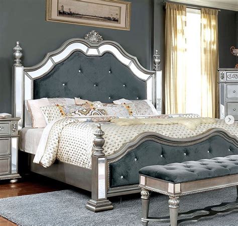 The Mirrored Bed Frame Luxury Bedroom Furniture Furniture Bed Design