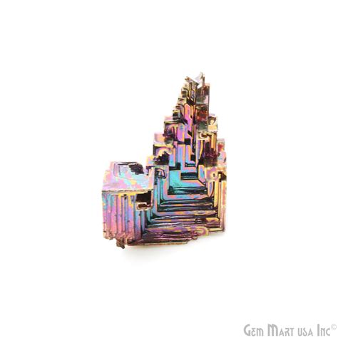 Bismuth Crystal Rainbow Bismuth Xxl Crystal Cluster Display Specimen M