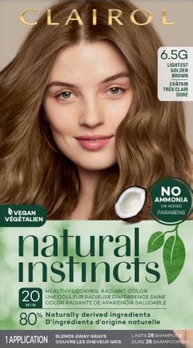 Clairol Natural Instincts 65g Lightest Golden Brown Hair Color 1 Ct