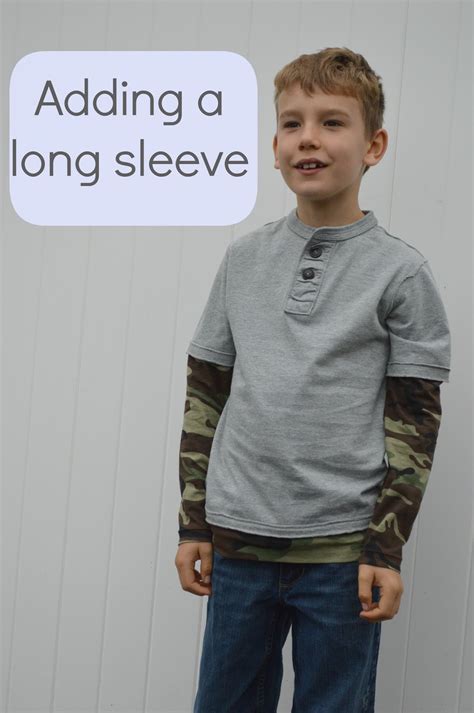 So next time you are standing up for university elections, diy your own embroidered shirt. Add a Sleeve to a Short Sleeve T-shirt - Coffee+Thread