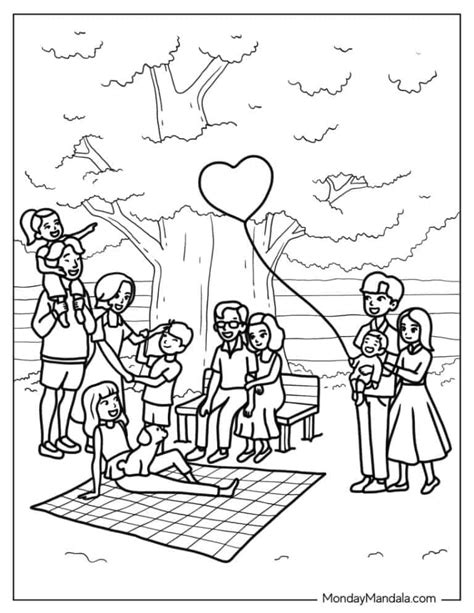 20 Family Coloring Pages (Free PDF Printables)