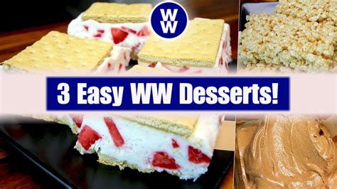 3 Quick And Easy Ww Desserts Weight Watchers Low Point Desserts