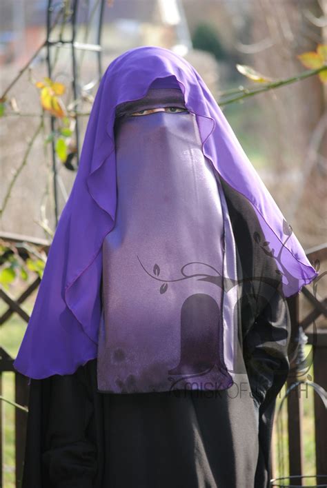 Islamische Kleidung Und Rainbow Qurane Aus Dem Orient Butterfly Niqab Lila Niqab