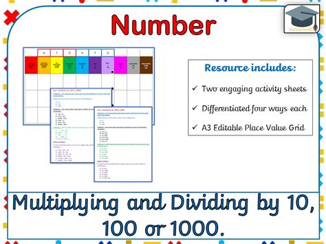 Multiplying And Dividing By 10 100 And 1000 Answers And Place Value