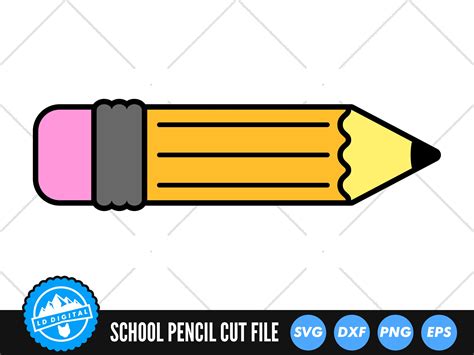 Pencil Svg Cut Files School Svg Teacher Svg Back To S