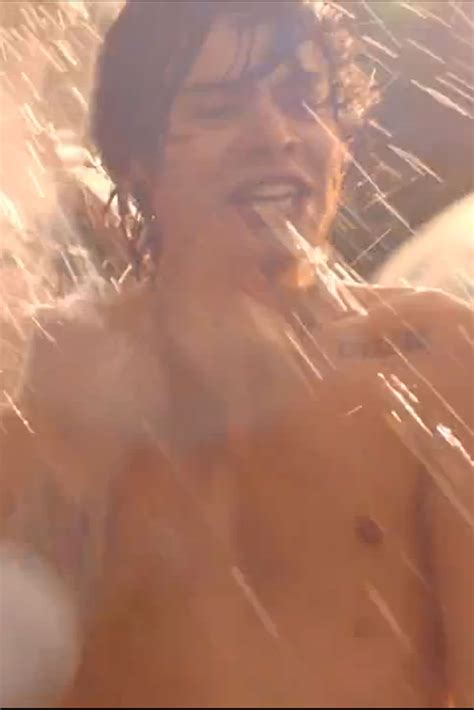 Watch Harry Styles Goes Topless In One Directions Live While Were