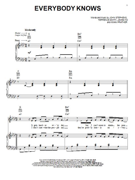 Party rock anthem, 2011 4. Everybody Knows | Sheet Music Direct