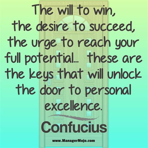 Unlock The Door To Personal Excellence Manager Mojo