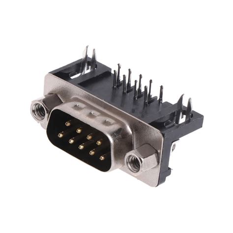 10pcsset Rs232 Serial Db9 Db 9 9 Pin Malefemale Connector Right Angle