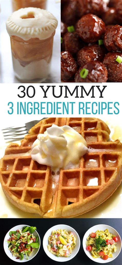 30 Yummy 3 Ingredient Recipes Brunch Recipes Baby Food Recipes New