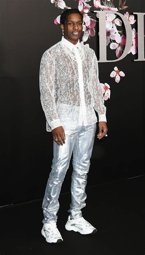 A AP Rocky Pulls Off A Very Tricky Sheer Shirt