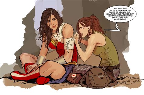 Lara Croft X Wonder Woman Shiniez By Stjepan Sejic Porn Comics