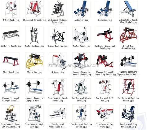 Gym Gym Equipment Names