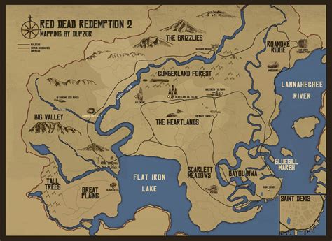 Red Dead Redemption 2 Full Interactive Map Comphon