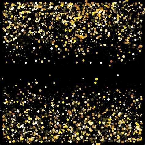 Gold Glitter Texture Silver Sparkles Black Holiday Lights