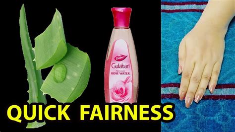 How To Get Fairness With Aloe Vera And Rose Water Home Remedies See
