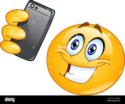 Emoticon Taking A Selfie Stock Vector Image And Art Alamy
